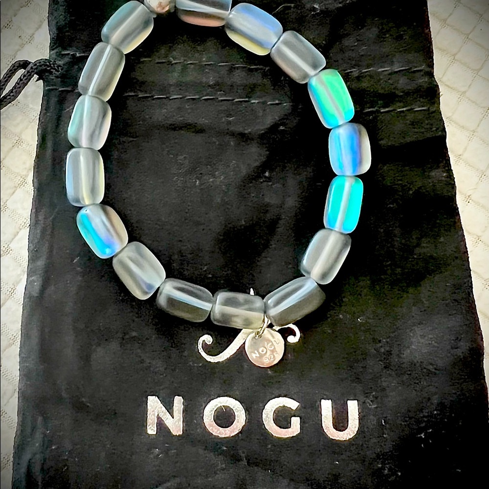 Nogu mermaid glass pebble bracelet